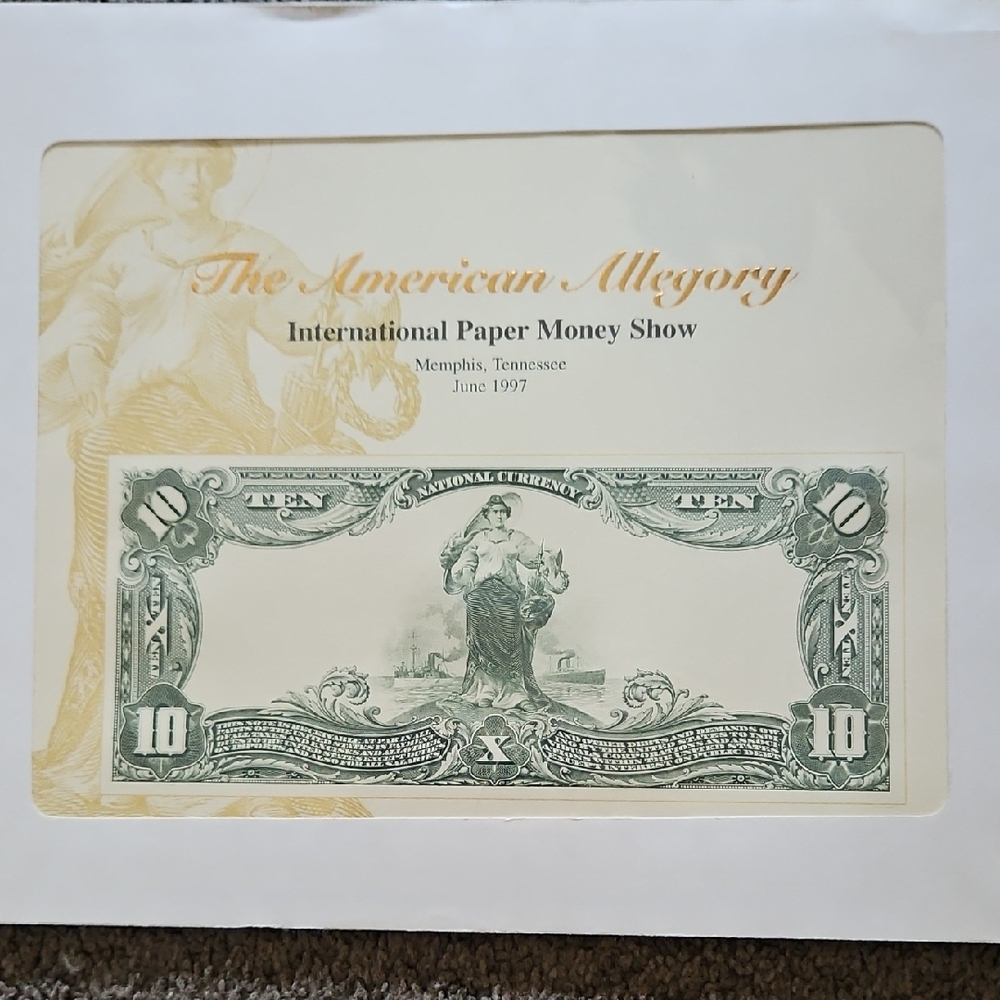 The American Allegory Paper Money Show Print
